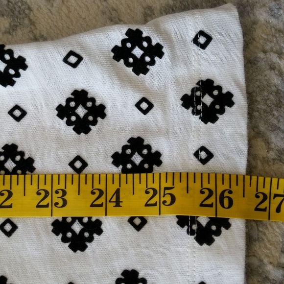 J. Crew Collector Tees Diamond SS T-shirt L Black White - Picture 13 of 13